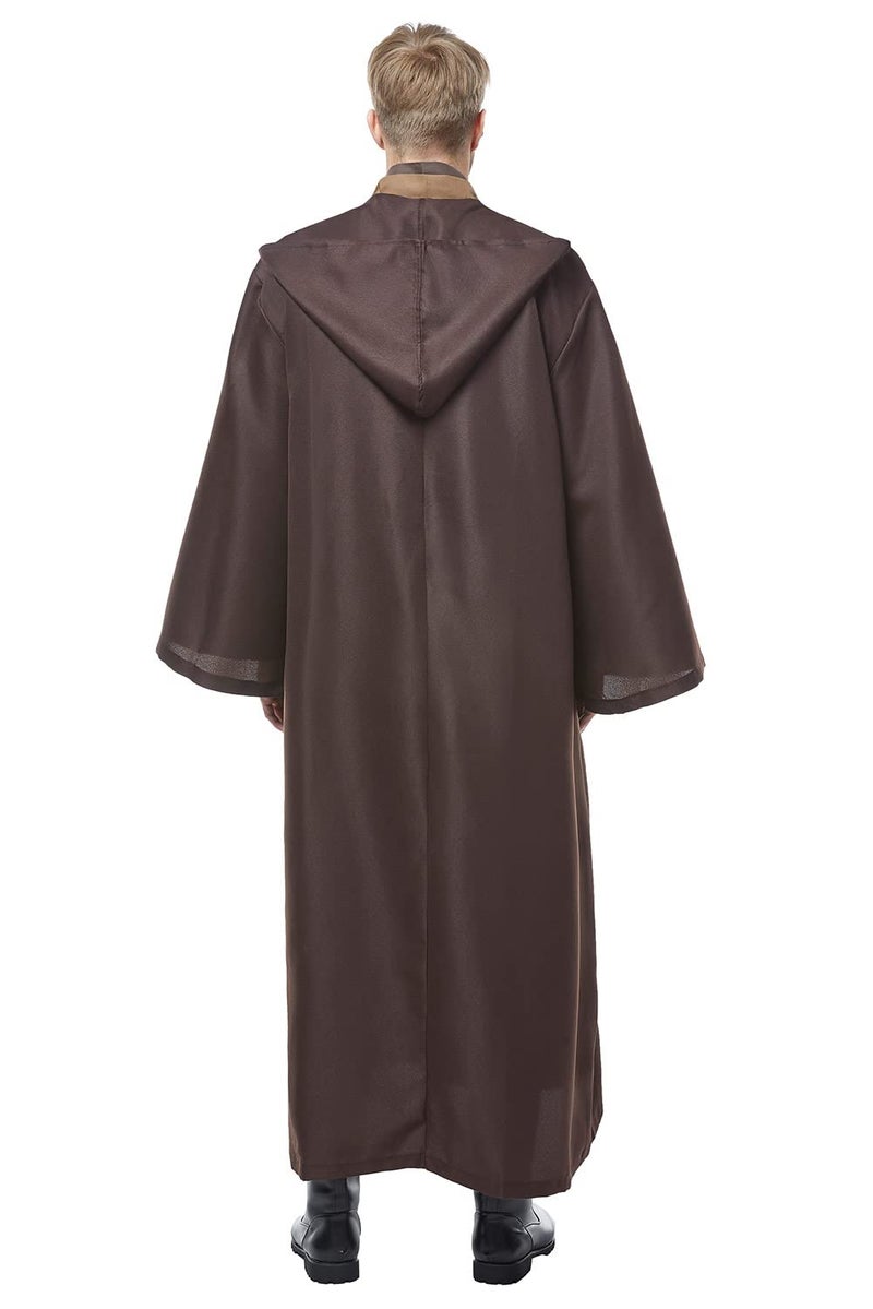 Cosplaysky Men's Tunic Cosplay Costume Adults Outfits Halloween Robe Hooded Uniform Full Set - Image 5